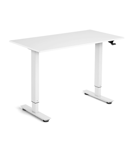Höj och sänkbart bord Flexidesk, Vit 1200x600 mm 2-ben/Vit