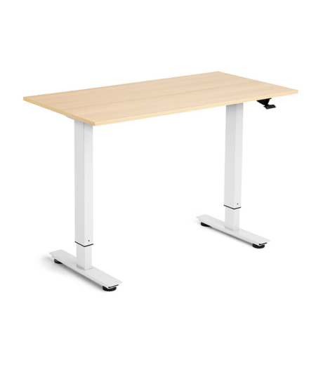 Höj och sänkbart bord Flexidesk, Ek 1200x600 mm 2-ben/Vit 